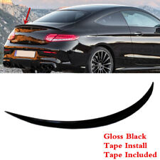 Fit For Mercedes Benz C Class C205 Coupe 16-20 Rear Trunk Lip Spoiler Wing Black picture