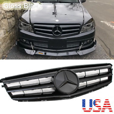 Black Sport Grill W/Star For Mercedes Benz W204 C-CLASS C250 C300 C350 2008-2014 picture