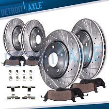 Front & Rear Drilled Rotors + Brake Pads for Dodge Ram 1500 Durango Chrysler picture