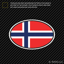 Norway Oval Sticker Die Cut Decal Norwegian Country Code euro NO v7 picture