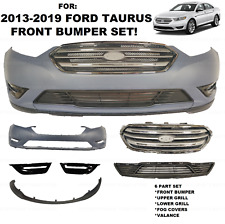 FOR 2013 TO 2019 FORD TAURUS FRONT BUMPER SET  GRILL LOWER VALANCE FOG COVERS picture