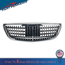Chrome Front Grille Maybach Style Fit Mercedes S class W222 Sedan S550 2014-2020 picture