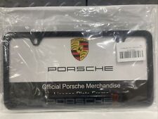 Porsche   Stainless Steel Nameplate License Frame - Matte Black Fin... picture