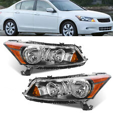 Headlights Headlamps For 2008-2012 Honda Accord Sedan  Front Left+Right Side picture