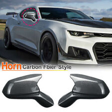For Chevy Camaro SS RS ZL1 2016-2023 Carbon Fiber Rear View Mirror Cover Caps US picture