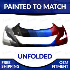 NEW Painted Unfolded Front Bumper For 2014-2016 Hyundai Elantra W/O Tow Hook picture