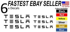 6 x Tesla Brake Caliper Decal High Temp Sticker Decal Vinyl   picture