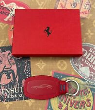 Ferrari California T Keyring in Red Genuine Leather Made in Italy Collectible picture