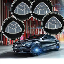 Mercedes MAYBACH  LED Magnetic Float Hub 75mm Blue Light Wheel Center Caps 4pcs picture