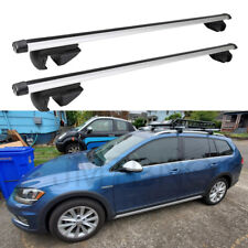 Roof Rack Cross Bars Luggage Carrier Silver Set For VW Golf Alltrack 2017-2020 picture