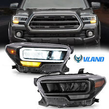 For 2016-2022 Toyota Tacoma Blk DRL Full LED Sequential Projector Headlights picture
