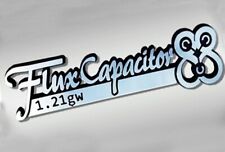 1pcs Flux Capacitor Logo Emblem Badge Decals 3M Adhesive 6