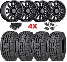 BLACK RHINO WHEELS RIMS TIRES 33 12.50 18 SET PACKAGE ALL AT OFF TERRAIN picture