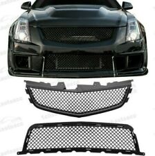 2008-2014 CADILLAC CTS-V CTSV FRONT UPPER/LOWER MAIN GRILLE COMBO - MATTE BLACK picture