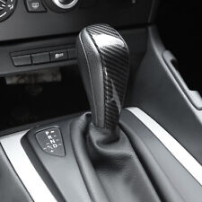 For BMW 3 Series E90 E93 E91 06-12 Gear Shift Knob Cover Shell Carbon Fiber Top picture