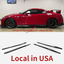 For Nissan GTR R35 2017 MY17 Carbon Fiber Side Skirt Extension Addon Bodykits picture