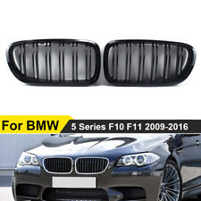 Glossy Black Dual Slats Front Grill for BMW 5 Series F10 F11 550i 535i 2009-2016 picture