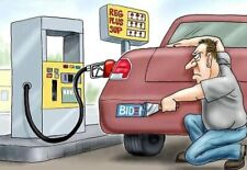 Gas Prices Bumper Stickers Donald Trump 2024 Scratching Down Biden Sticker 2 Pcs picture