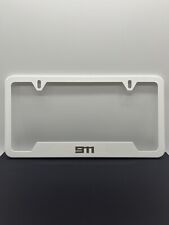Porsche 911 GT3 Gloss White Laser Engraved License Plate Frame (Perfect Gift) picture