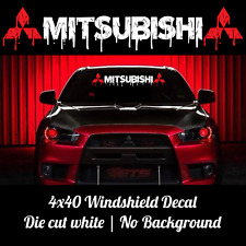 Mitsubishi Windshield Drip Decal Car turbo Sticker Banner Evolution Lancer Sport picture