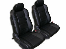 NISSAN 350Z 2003-2006 BLACK IGGEE S.LEATHER CUSTOM MADE FIT SEAT COVERS picture