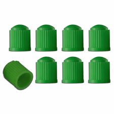 8X GREEN Plastic Tire Valves Air Dust Cover Stem Caps for Wheel Car SUV Bike  picture