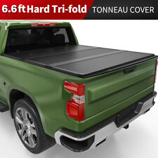 Hard Tri-Fold Tonneau Cover Truck Bed for 07-24 Silverado/Sierra 6.6FT 78.9 inch picture