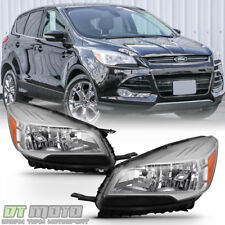 2013-2016 Ford Escape Headlights Halogen Headlamps Replacement 13-16 Left+Right picture