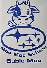Moo Moo Subaru Car Decal  picture