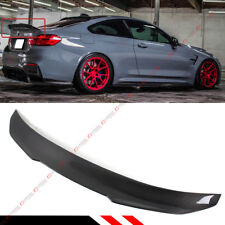 FOR 2015-20 BMW F82 M4 PSM STYLE HIGH KICK CARBON FIBER TRUNK  LID SPOILER WING picture