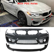 M4 Style Front Bumper Cover with PDC For BMW F32 F33 F36 4 SERIES 14-19 picture