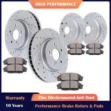 Front Rear Brake Disc Rotors and Ceramic Pads Fit ACURA RDX Honda CR-V Brakes picture