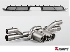 Akrapovic Race Titanium Exhaust & Tips Carbon Fiber Diffuser 2018-19 GT3 991.2 picture