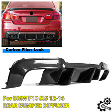 Rear Diffuser Carbon Fiber Color Fits 12-16 BMW 5 Series F10 M5 DTM Style picture