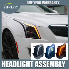 For Cadillac ATS 2013-2019 LED Headlights Assembly LED DRL Start Up Animation picture
