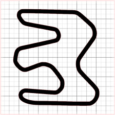 UT – Miller Motorsports Park West Course Sticker - Race track sticker picture