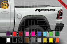 Rebel Decal Set Fits: Ram Dodge Trx Truck Bedside Graphic Vinyl Stickers x2 picture
