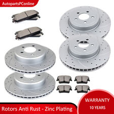 Drilled Slotted Front Rear Brake Rotors Pads Kit for DODGE Charger CHRYSLE 5.7L picture