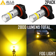 Alla Lighting H8 LED Driving Fog Light,Luxury Yellow Get Noticed,5-star Review picture