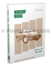 Alfa Romeo Spider Shop Manual 1985 1986 1987 1988 1989 Veloce Graduate Quadrifog picture