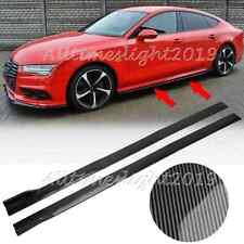 For Audi A3 S3 A4 S4 A5 S5 RS5 A7 A8 86.6'' Carbon Fiber Side Skirts Extension picture