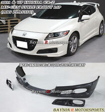 Mu-gen Style Front Lip + Fog Covers (ABS) Fits 11-12 CR-Z 2dr picture
