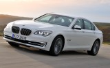 2013 BMW 750d xDrive Front 3/4 Action View