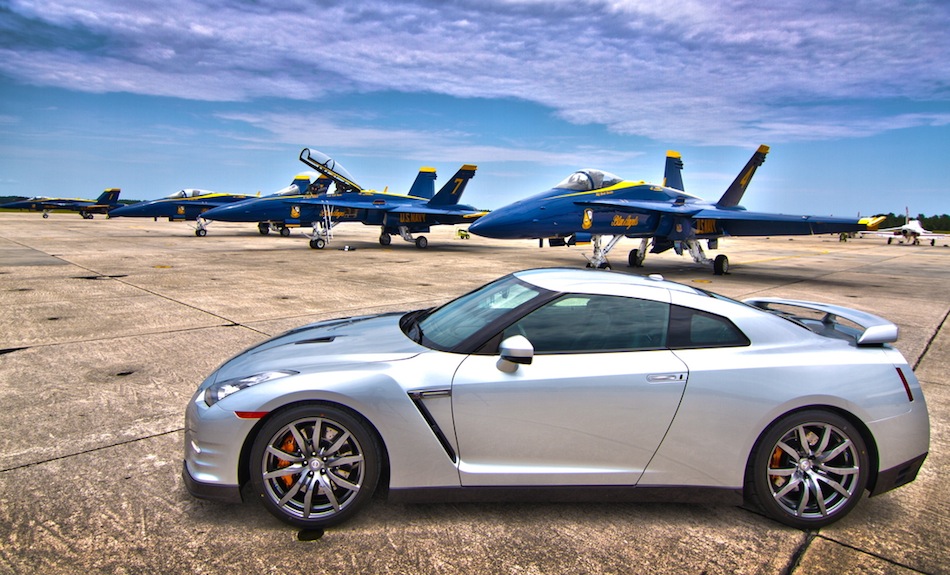 Blue Angels Nissan GT-R Visit for Future Products