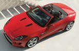 2013 Jaguar F-TYPE Red Top Front Quarter View