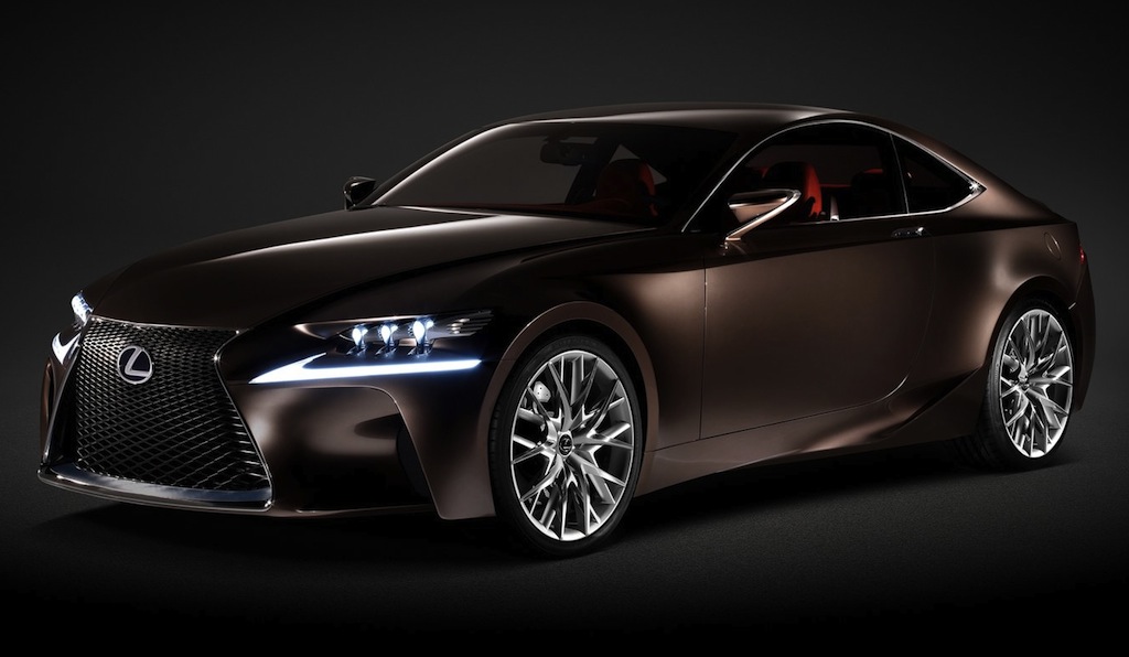Lexus LF-CC Concept Dark Front Quarter Angle