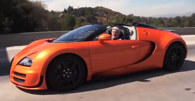 Jay Leno drives the Bugatti Veyron Grand Sport Vitesse