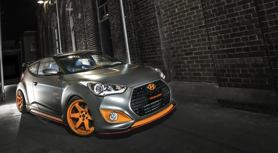 Hyundai Veloster Street Concept Front 3/4 View