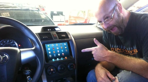 Apple iPad Mini finds its way into a car