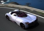 Photo Renderings: Pagani Huayra Roadster White Rear Top Action View